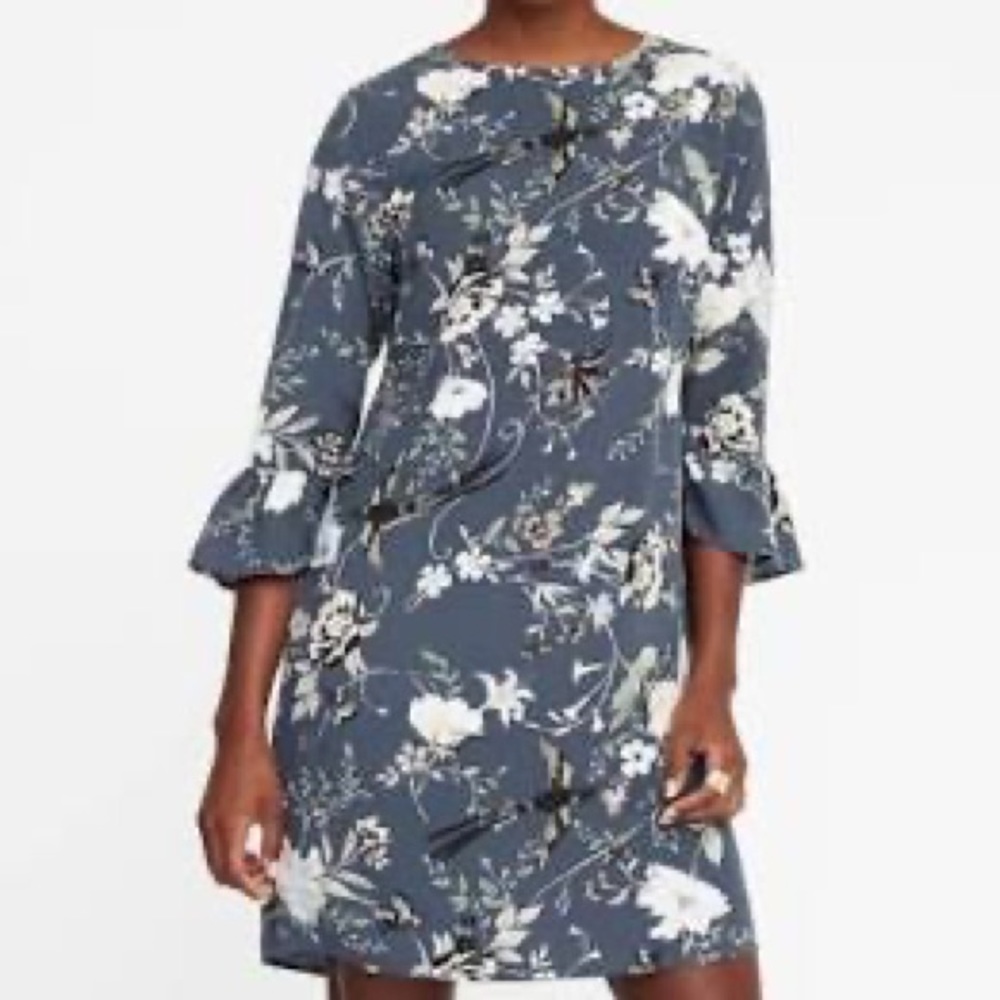 Grey floral Old Navy dress